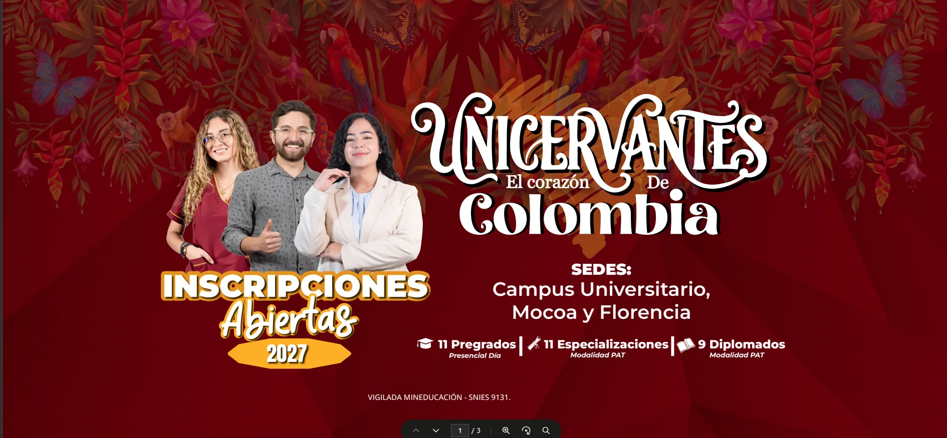 Unicervantes: programas y sedes de la U agustiniana en Bogotá