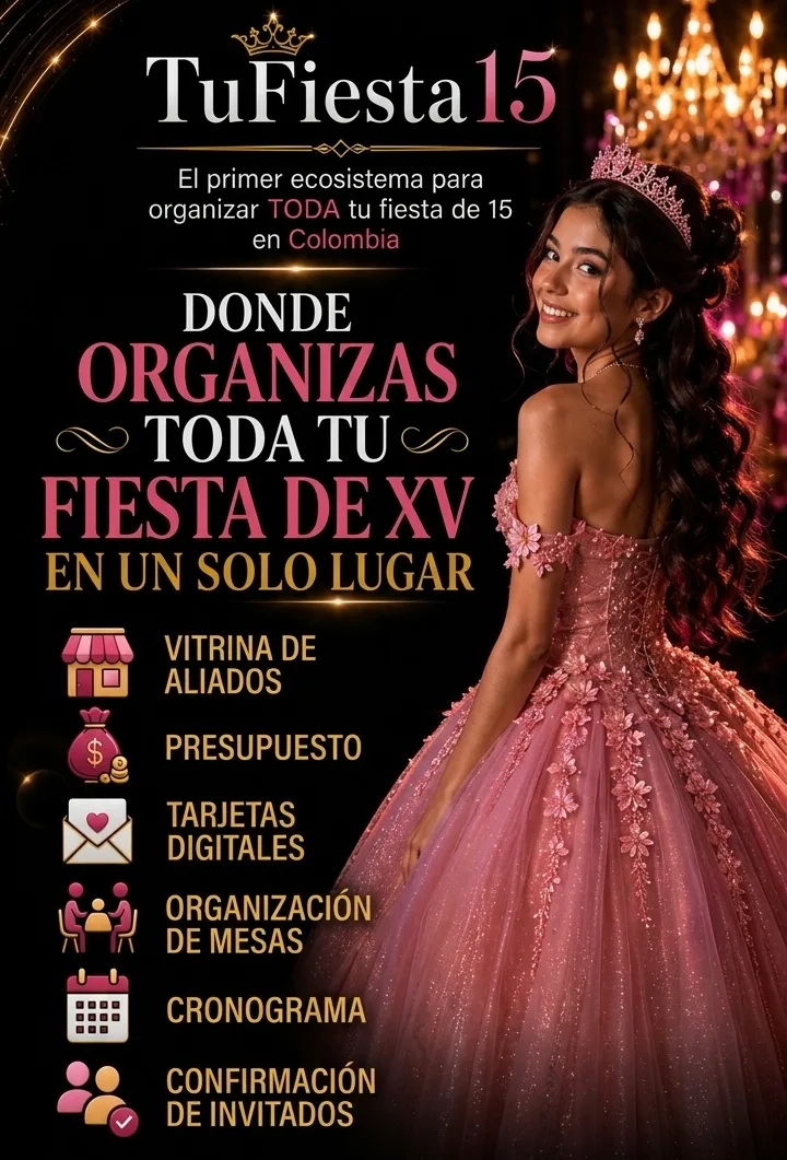 TuFiesta15: organiza toda tu fiesta de 15 años gratis